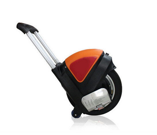 Weißer elektrischer selbstabgleichender Unicycle mit Armlehne